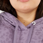 Calvin Klein Moletom com capuz feminino com estampa animal, roxo, tamanho 2X