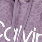 Calvin Klein Moletom com capuz feminino com estampa animal, roxo, tamanho 2X