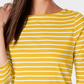 Charter Club feminino Petite Pima Cotton Button-ombro estampado top dourado tamanho pequeno extragrande