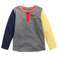 Camiseta infantil Epic Threads com estampa de dinossauro em blocos de cores, cinza, tamanho 3