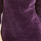Karen Scott Suéter Feminino Gola Envelope Chenille Roxo Tamanho PS