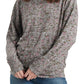 Blusa feminina Lucky Brand com punho floral e babados, rosa, tamanho extragrande