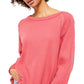 Blusa térmica feminina Amelia da Free People, rosa, tamanho médio