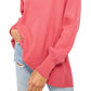 Blusa térmica feminina Amelia da Free People, rosa, tamanho médio