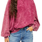 Camiseta feminina Free People 213 vermelha escura tamanho extra pequeno