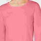 Camiseta feminina de manga comprida Ideology Active Wear Top rosa tamanho pequeno