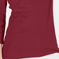 Karen Scott Top feminino de algodão com decote redondo, tamanho médio, vermelho, tamanho PS