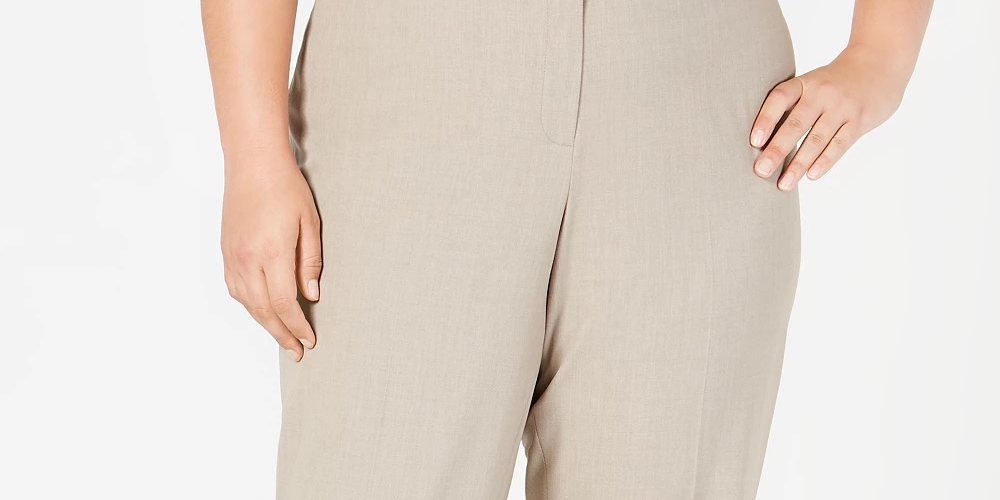 Calça Casual Moderna Feminina Nine West Marrom Tamanho 24W