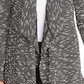Cardigan feminino Vince Camuto com frente drapeada e espinha de peixe, preto, tamanho grande