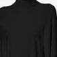 Alfani Poncho Suéter Feminino Gola Alta Preto Tamanho Pequeno