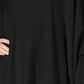 Alfani Poncho Suéter Feminino Gola Alta Preto Tamanho Pequeno