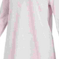 Túnica feminina de lã com decote em V Eileen Fisher, rosa, tamanho médio