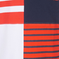Camisa polo infantil Tommy Hilfiger Evan com listras coloridas e logotipo piquê, tamanho 5, azul