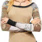 Camiseta térmica feminina Free People Side, verde, tamanho pequeno