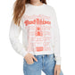 Camiseta feminina vintage de algodão Budweiser com estampa gráfica, tamanho X-S