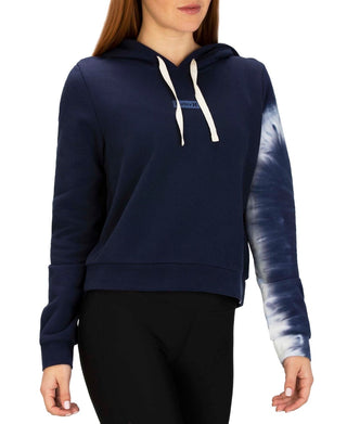 Moletom com capuz Hurley Junior Dip Dyed Cropped Azul Tamanho X-G