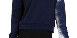 Hurley Junior's Dip Dyed Cropped Hoodie Blue Size X-Large