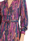 Vestido longo envolvente com estampa de cobra Bar III feminino, rosa, tamanho médio