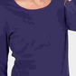 Karen Scott Blusa feminina de algodão com manga 3/4, roxa, tamanho XX-G