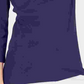 Karen Scott Blusa feminina de algodão com manga 3/4, roxa, tamanho XX-G