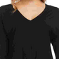 Karen Kane Top feminino com amarração frontal, preto, tamanho médio