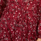 Camisa feminina com estampa floral e camadas Style &amp; Co, vermelha, tamanho P