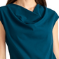 Blusa feminina Rachel Roy com manga curta, azul, tamanho pequeno