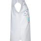 Camiseta Nike Little Girl's Show Up &amp; Show Off com o logotipo, branca, tamanho 5