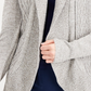 Karen Scott Cardigan Cocoon Feminino Bege Tamanho XX-G