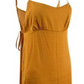 Free People Smooth Sailin' Mini Slip Feminino Dourado Tamanho Médio