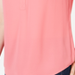Charter Club Blusa feminina de manga curta com decote aberto, rosa, tamanho pequeno, extragrande
