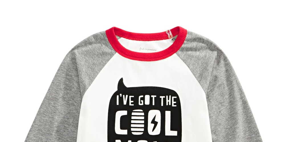 Camiseta de algodão estampada para meninos First Impressions Cool Mom, tamanho 4T, branca