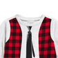 Camiseta infantil Punk Rock Tie para meninos First Impressions, cinza, tamanho 2T