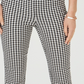 Calça Capri Feminina Charter Club com Estampa Vichy Preta Tamanho QUADRADO 18