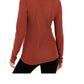 Suéter feminino de gola alta em malha metálica INC International Concepts, vermelho, tamanho PL