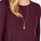 Suéter plissado alto e baixo feminino Style &amp; Co, vermelho, tamanho pequeno