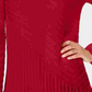 Suéter feminino Charter Club com gola alta e costura mista, tamanho médio, vermelho, grande