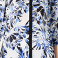 Blusa feminina estampada e lisa JM Collection, azul, tamanho pequeno e pequeno
