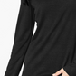 Moletom feminino com renda e fita da INC International Concepts, preto, tamanho pequeno médio