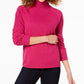 Karen Scott Suéter Feminino Luxsoft Gola Alta Roxo Tamanho Pequeno X-Grande