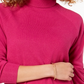Karen Scott Suéter Feminino Luxsoft Gola Alta Roxo Tamanho Pequeno X-Grande