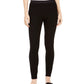 Leggings caneladas femininas Eileen Fisher, pretas, tamanho X-S