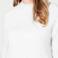 Karen Scott Suéter Feminino Gola Falsa Branco Tamanho PS