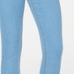 Calça jeans skinny de cintura alta Tinseltown Junior's Raw Hem, azul, tamanho 15