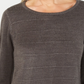 Karen Scott Suéter Feminino Petite Ottoman Stitch Cinza Escuro Tamanho PS