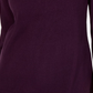 Karen Scott Suéter feminino pequeno com decote em V, roxo, tamanho pequeno