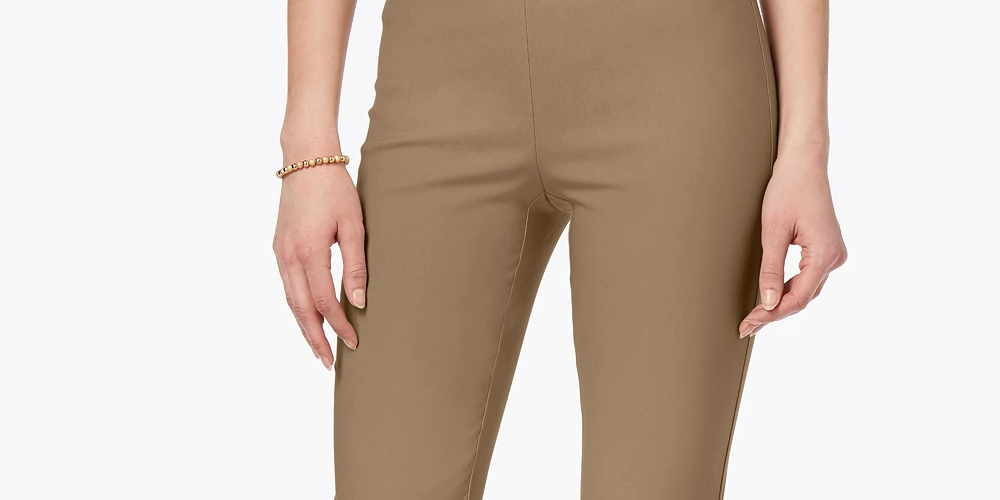 Calça feminina Chelsea Tummy Control Skinny Leg Tornozelo Charter Club Verde Tamanho 18