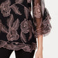Alfani Petite Top bordado com mangas bufantes, rosa, tamanho pequeno, extragrande