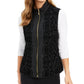 Colete feminino Charter Club de veludo flocado, preto, tamanho XX-G