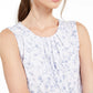 Blusa Calvin Klein Feminina Estampa Floral Plissada Branca Tamanho X-S